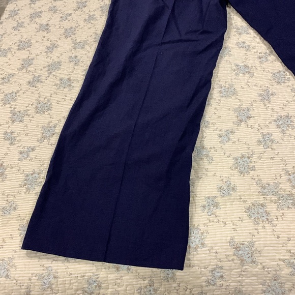 TAHARI Linen Dress Pants Sz 16 NEW Navy Blue Classic All occasions All Seasons - Picture 7 of 9